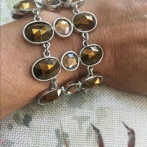 NWT WIA Studios in silver and brown